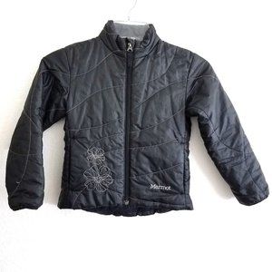 Marmot Kids Floral Polyester Jacket Coat Little Girls XS 4-5 Years